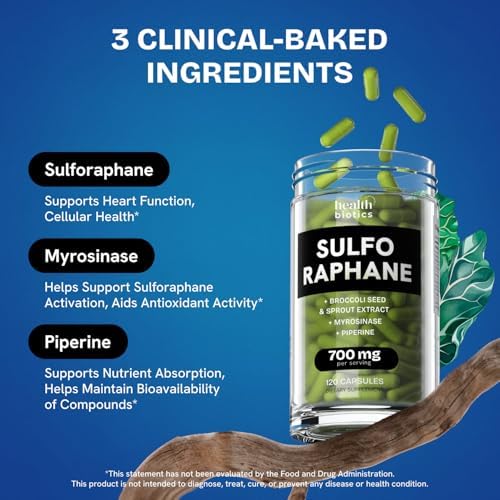 Healthbiotics organic sulfur supplement capsules poured out close up