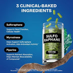 Healthbiotics organic sulfur supplement capsules poured out close up