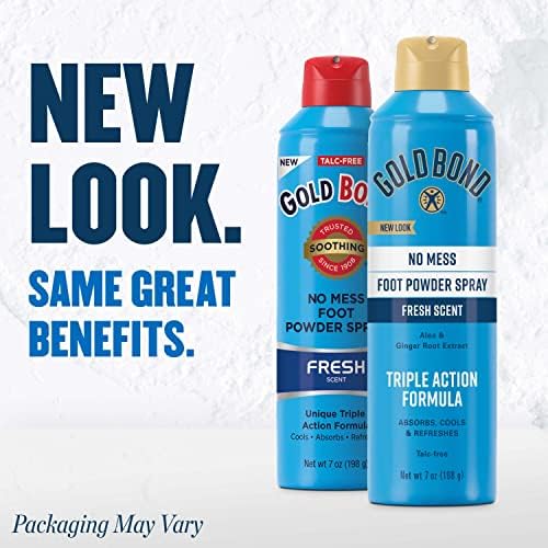 Talc-free cooling foot powder spray for sweaty feet relief