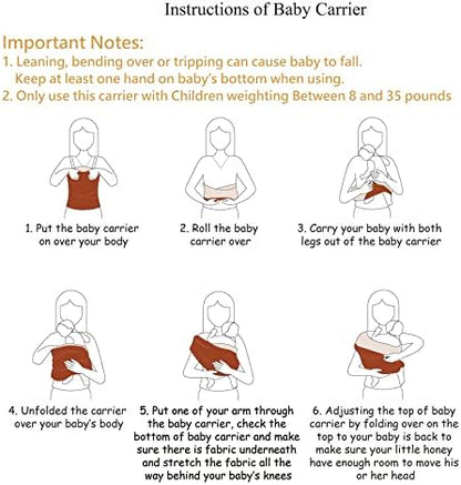 Kloovete newborn sling folded compactly showing its lightweight travel-friendly design