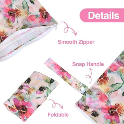 Eaxin Waterproof Wet Bag for swimsuits and baby clothes