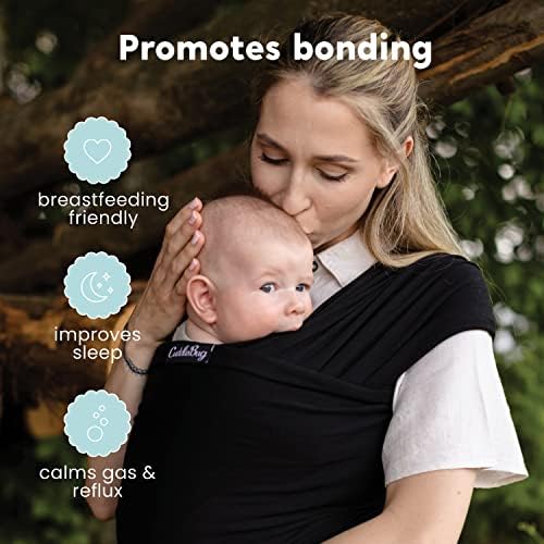 Ergonomic hip healthy newborn wrap placement demonstration