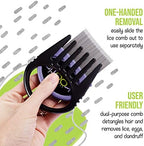 Kootie Katcher three in one mechanical lice treatment comb showing the wide head design.