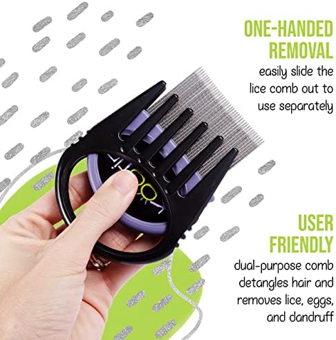 Kootie Katcher three in one mechanical lice treatment comb showing the wide head design.