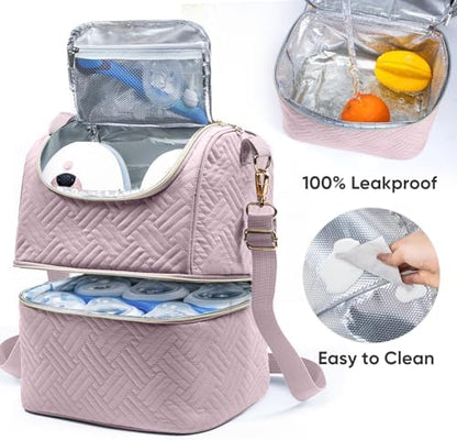 Adjustable shoulder strap detail of breastmilk bag