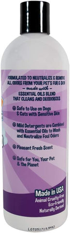 Natural essential oil formula pet wash for eliminating strong odors