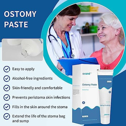 Latex free protective ostomy skin barrier paste for sensitive skin packaging