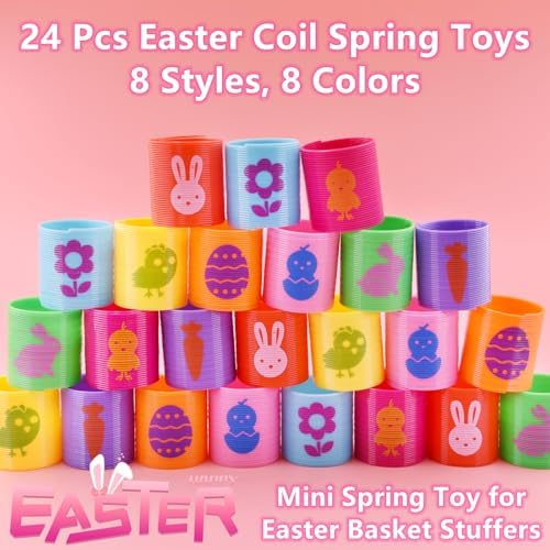 Assorted multi-colored miniature magic spring fidget toys for kids