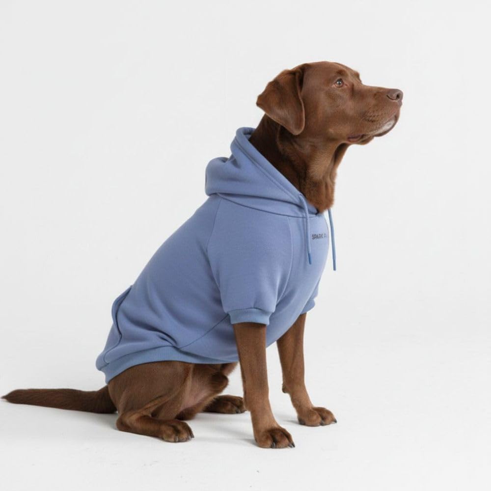 Spark Paws Dog Hoodie - Premium Dog Sweater for Small, Medium, and Large Dogs | Warm Outfits for French Bulldogs, Pitbull, Puppy, Winter Jacket Alternative - 90s Retro Sky Dye - 2XL - Image 13