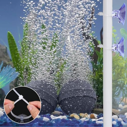Self locking nylon zip ties and clear suction cups set for reptile hammocks.