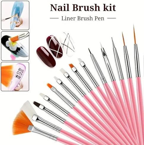 Ciwanning nail art tool kit components laid out on a table