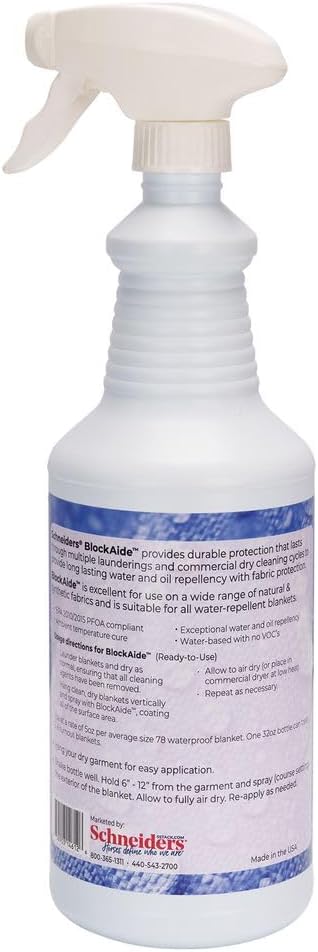 Schneiders equestrian fabric protectant bottle for water and oil repellency