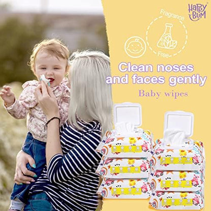 Close up of Happy Bum saline wipe texture