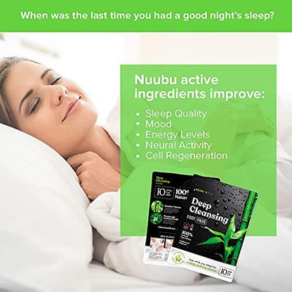 Nuubu premium Japanese organic ingredients breakdown highlighting bamboo vinegar and tourmaline benefits.