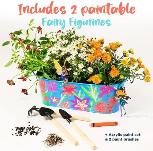 Close up view of the paintable figurines and acrylic brushes included in the BRYTE DIY kit
