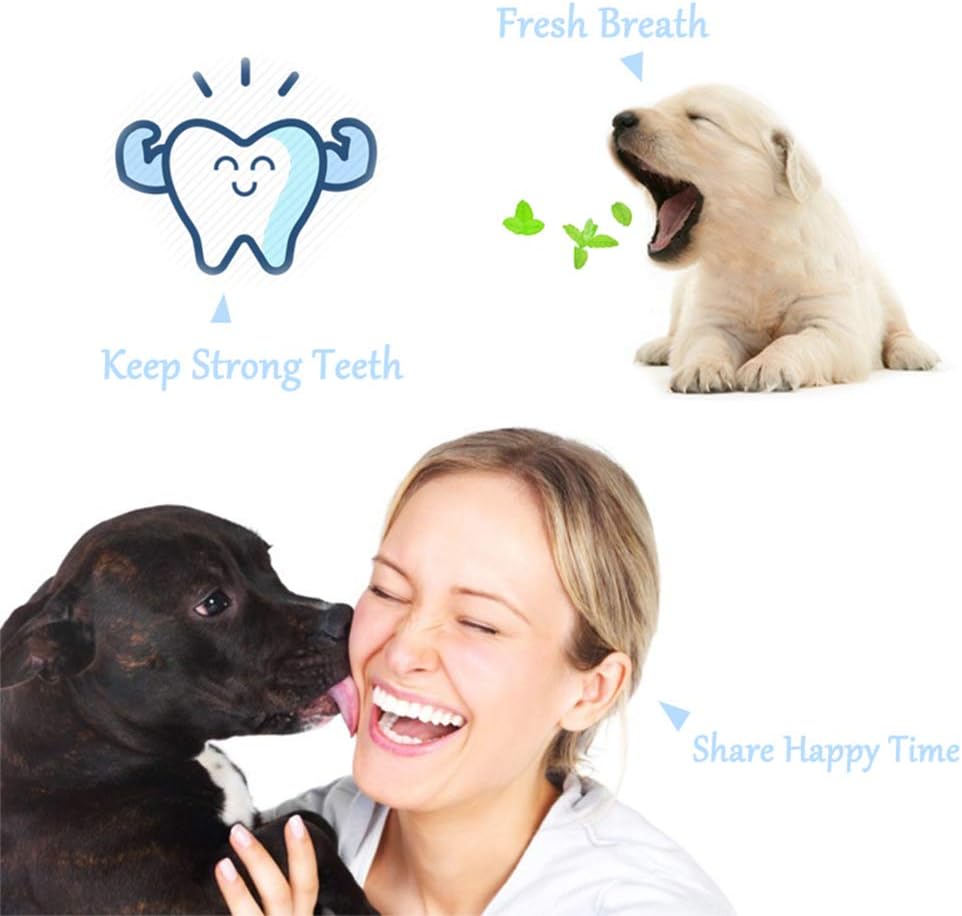 Soft nylon bristles on the Orgrimmar cat and dog mouth dental cleaning tool