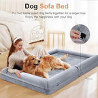 Large Dog Bed Orthopedic Washable: Beds Bolster XL Bed Large Big Dogs Memory Foam Couch Sofa Waterproof with Removable Cover - Image 4