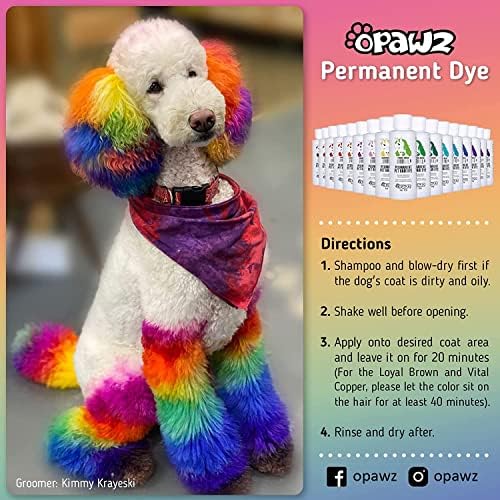 Opawz long lasting pet safe hair color for dogs