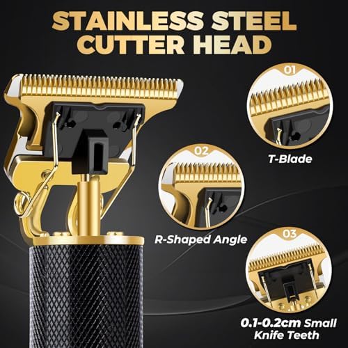 Close gapped cordless hair clipper displaying liquid crystal percentage screen and power button