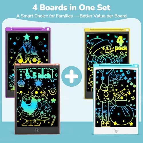 Children drawing on Tecjoe 8.5 inch LCD tablets