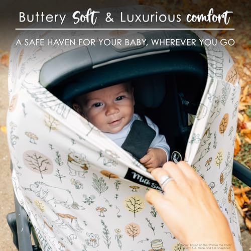 Side view of Milk Snob 5-in-1 cover showing fabric texture