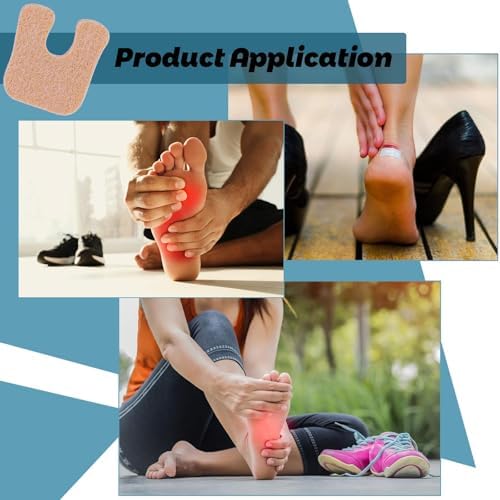 Trimmable medical grade felt pads for high heel and sneaker comfort.