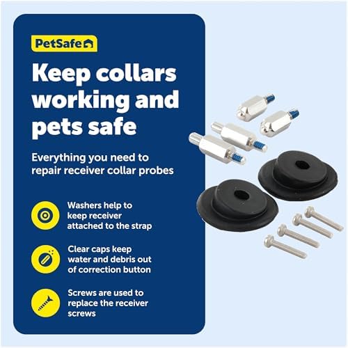 Top down view of PetSafe fence receiver maintenance components