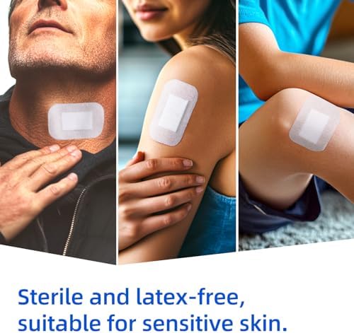 Niceful individual sterile package of 2x3 inches adhesive gauze bandage.