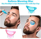 Two pack portable eye wash cups for refreshing tired eyes