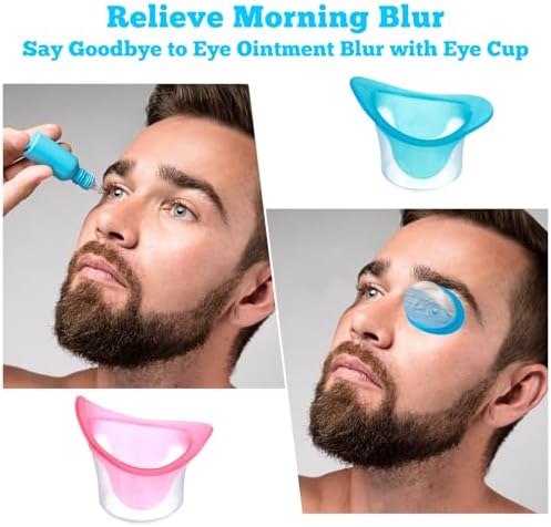 Two pack portable eye wash cups for refreshing tired eyes