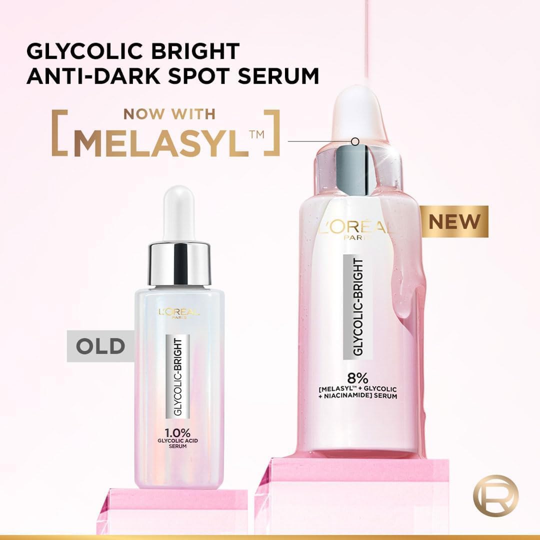 Imported L'Oreal Paris glycolic acid and niacinamide brightening treatment