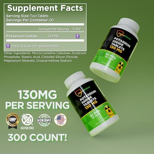 Thyroshield emergency thyroid protection tablets label details