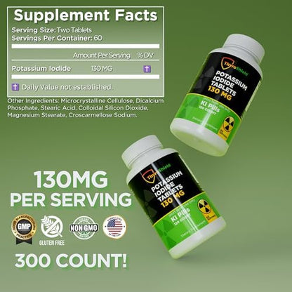 Thyroshield emergency thyroid protection tablets label details