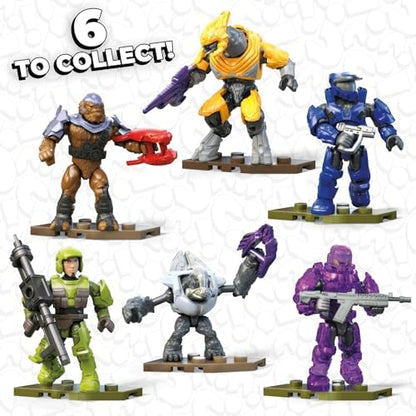 MEGA Halo micro action figure with poseable joints and detachable weapon accessory