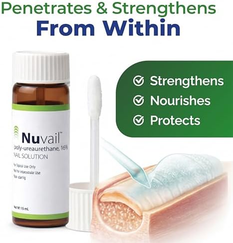 USA imported Nuvail nail health restoration treatment for weak fingernails.