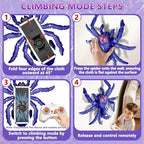 Infowush rechargeable robot spider being controlled by a remote