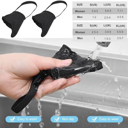 Pinky toe straightener being worn inside a casual shoe for walking.