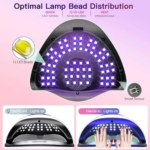 Internal view of Beenle 320W UV LED lamp with 72 beads
