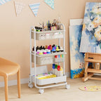 Lockable wheels detail on the baby cart organizer with wheels demonstrating safety and stable placement features.
