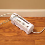 Safety 1st surge protector cover open showing internal space