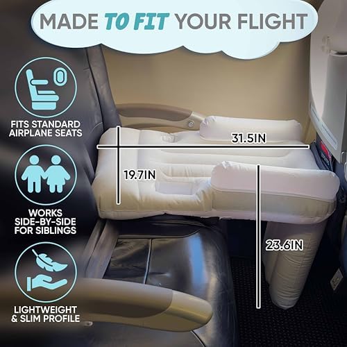 Sittina portable kids airplane bed manual inflation pump connection process