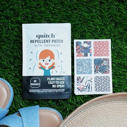 Authentic Quitch geraniol insect repellent patches pack