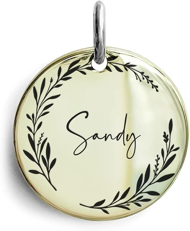 Cat Dog ID Tags Personalized 9 Corolla Styles Flower Wreath to Choose for Extra Small Pets Collar Accessories 316L Stainless Steel Engraved Custom on Both Side - Image 11