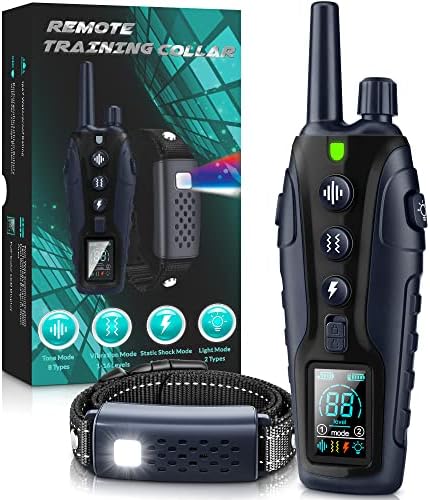 Nikketta waterproof dog collar with flashlight feature