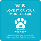 Authentic VetIQ pet health supplements container for hip and joint care