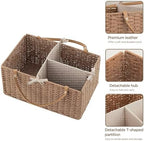 Hblife woven paper rope basket holding baby diapers