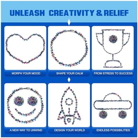 RODNM stress relief sensory toy set highlighting five hundred fifty individual colorful pieces