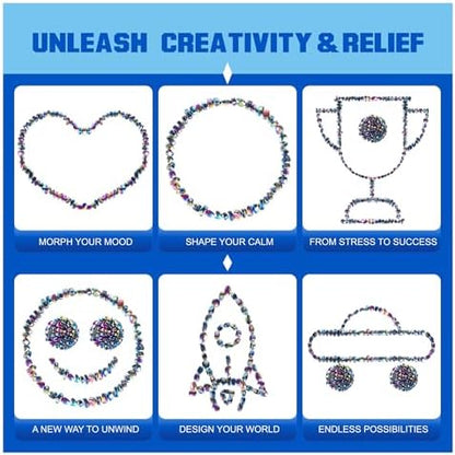 RODNM stress relief sensory toy set highlighting five hundred fifty individual colorful pieces