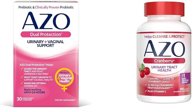 AZO Dual Protection Urinary + Vaginal, Women Probiotics & Prebiotics, 30 Ct - Image 11