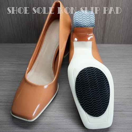 Self adhesive anti skid rubber grips for high heels and leather shoes.